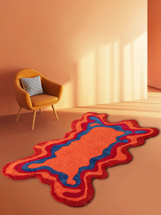 Groovy Abstract Tufted Rug