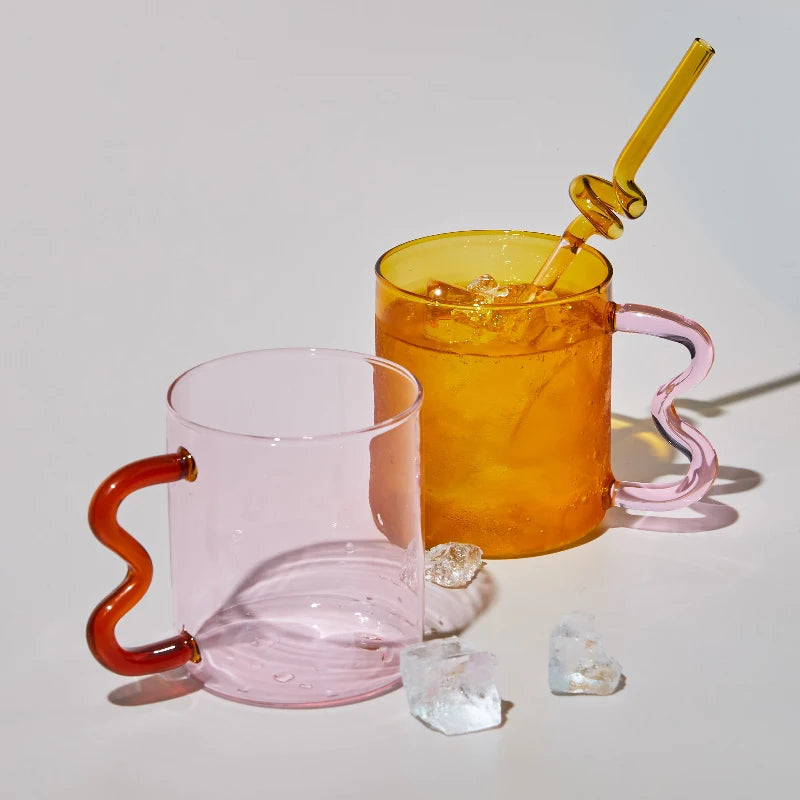 Colorful Glass Deco Cups