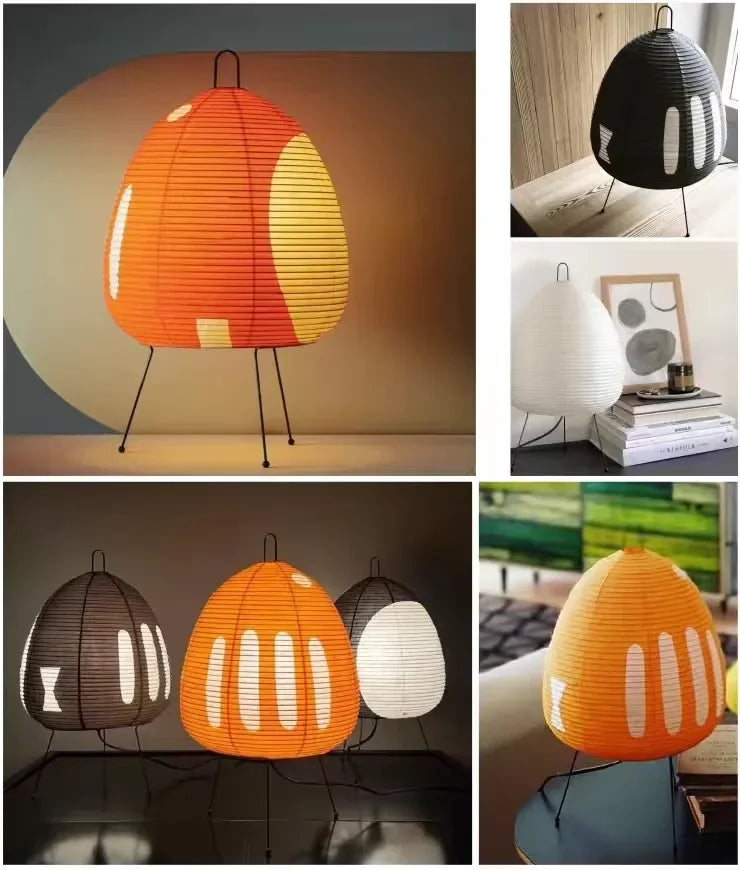 Rice Paper Tripod Lamp (Multiple Colors)