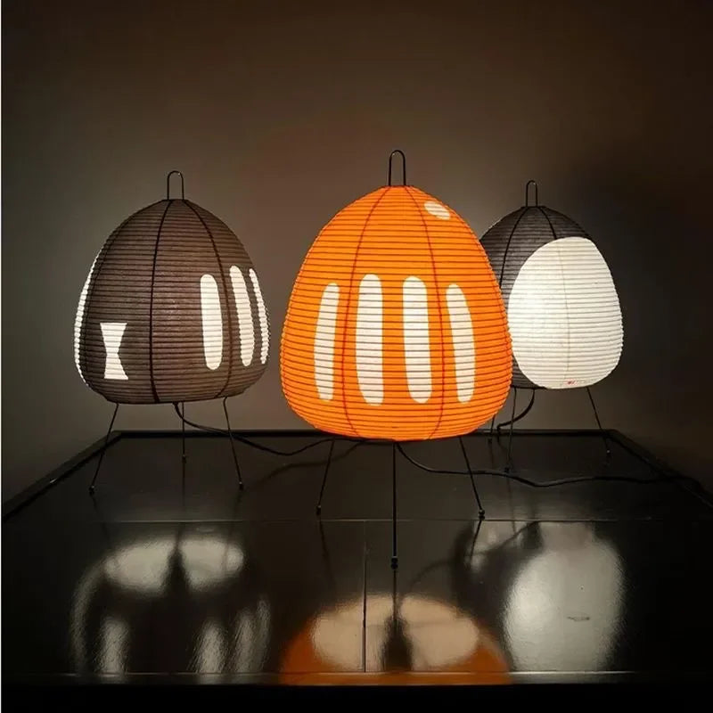 Rice Paper Tripod Lamp (Multiple Colors)