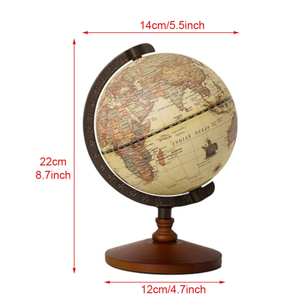 Mini Wooden Desk Table Globe