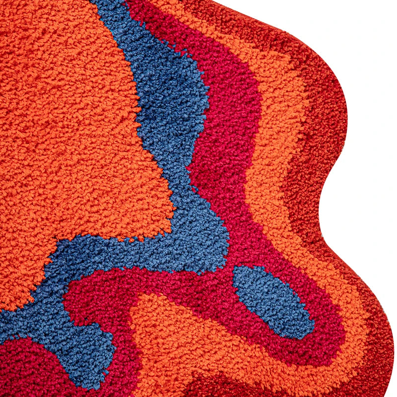 Groovy Abstract Tufted Rug