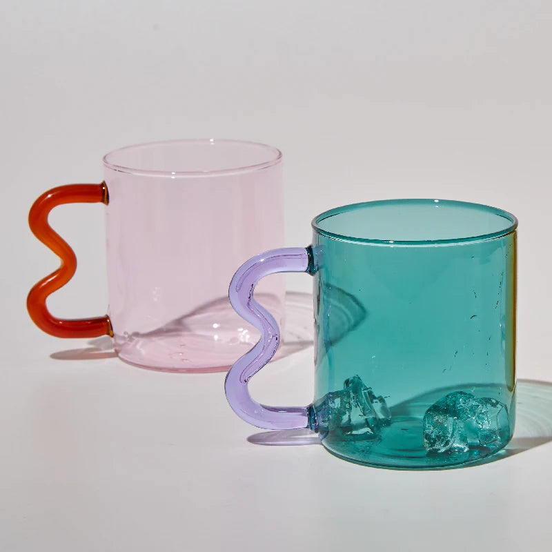 Colorful Glass Deco Cups