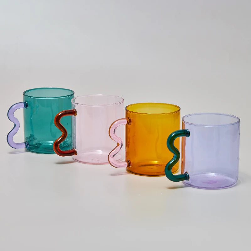 Colorful Glass Deco Cups