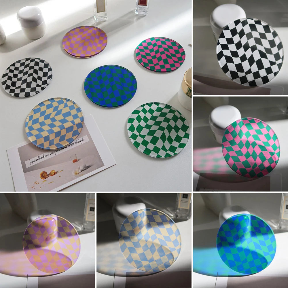 Acrylic Checkered Coaster