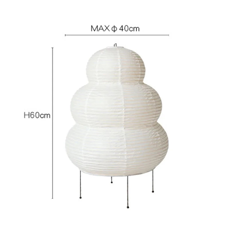 Cozy Rice Paper Floor/Table Lamp