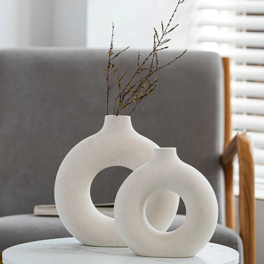 Circular Ceramic Vase