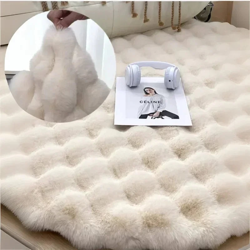 Soft Round Plush Rug (multiple colors)